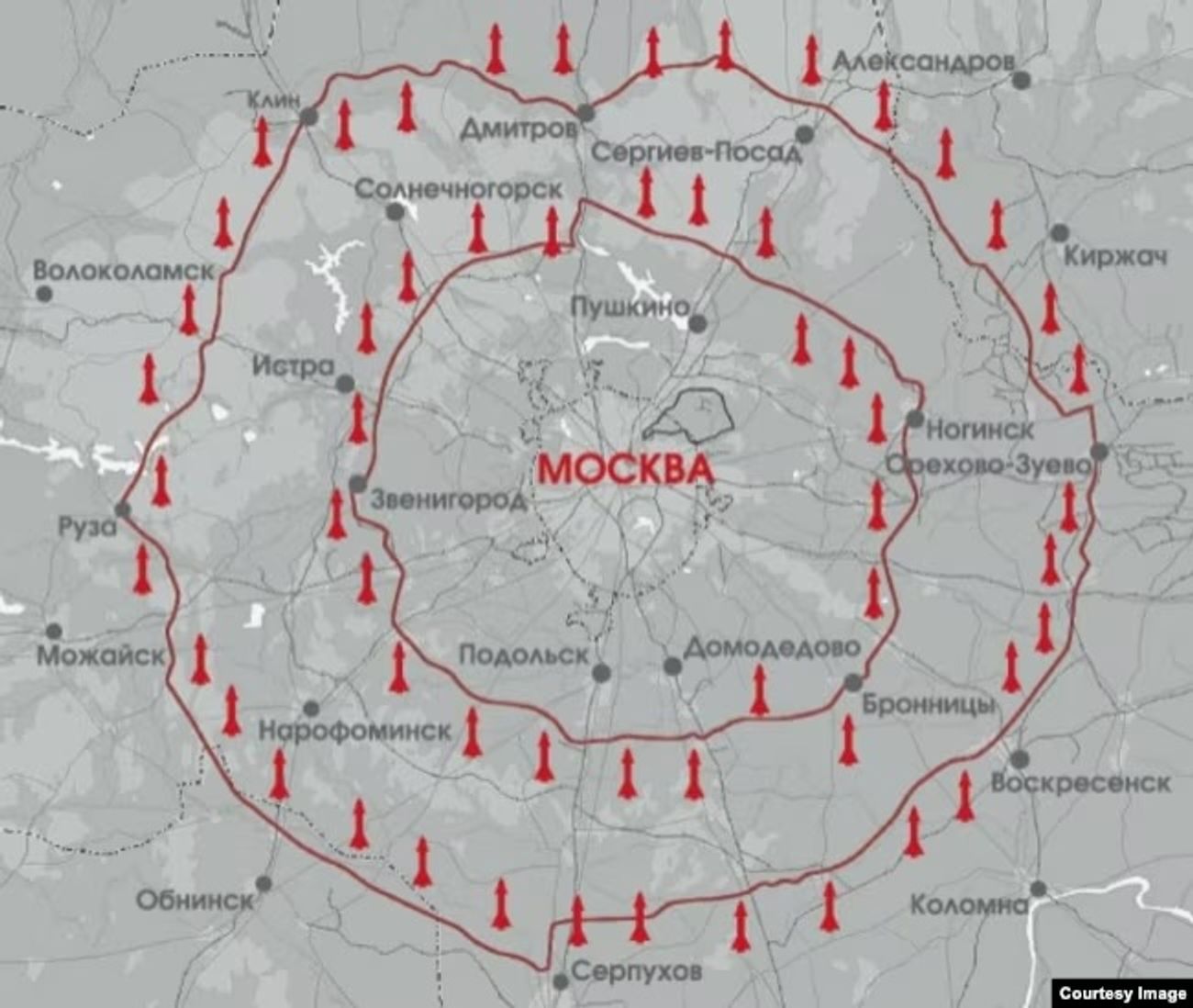 «Кольца ПВО» вокруг Москвы