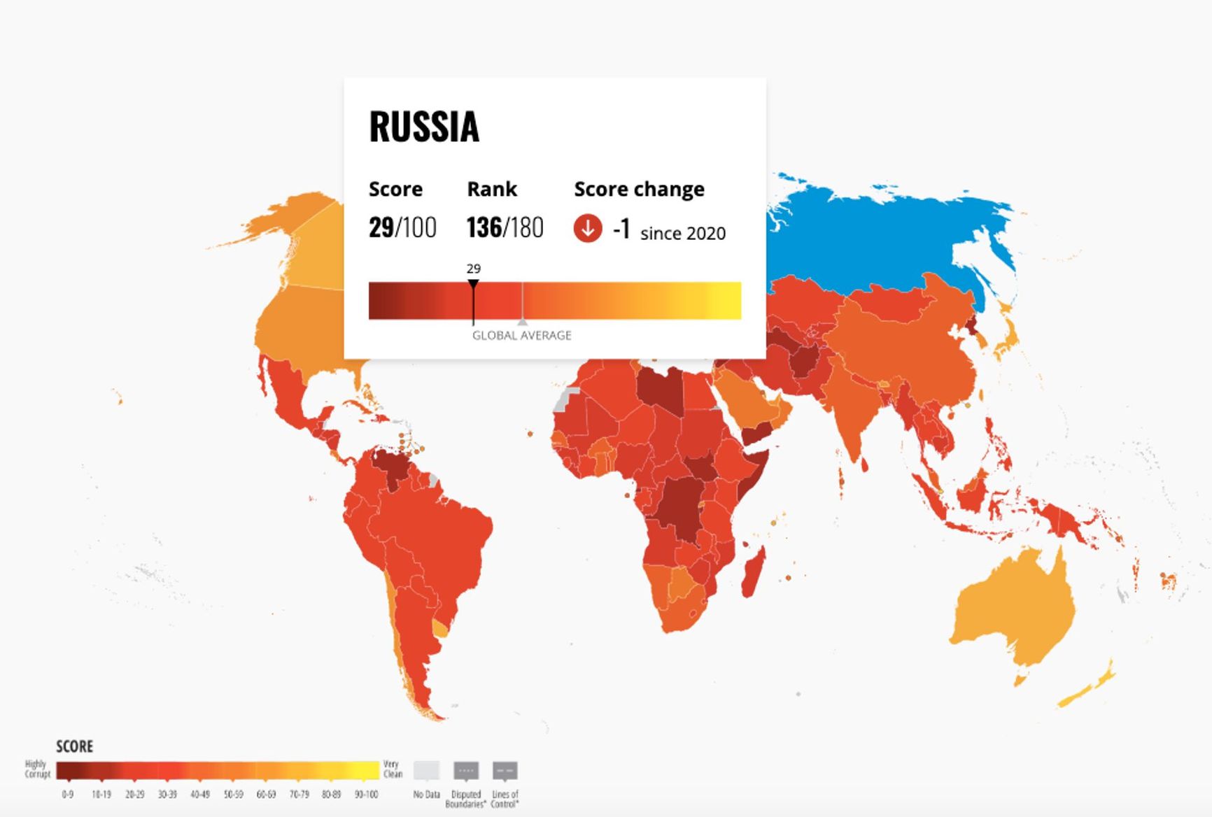 2022 Corruption Perceptions Index