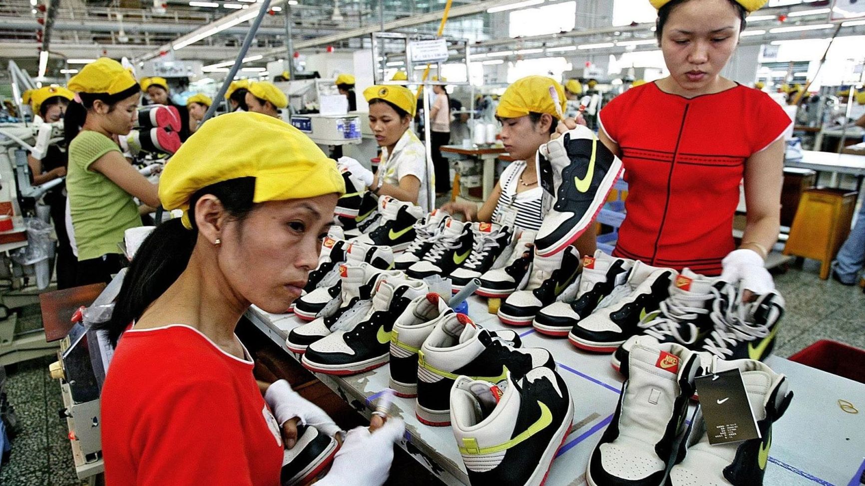 A Nike factory in China