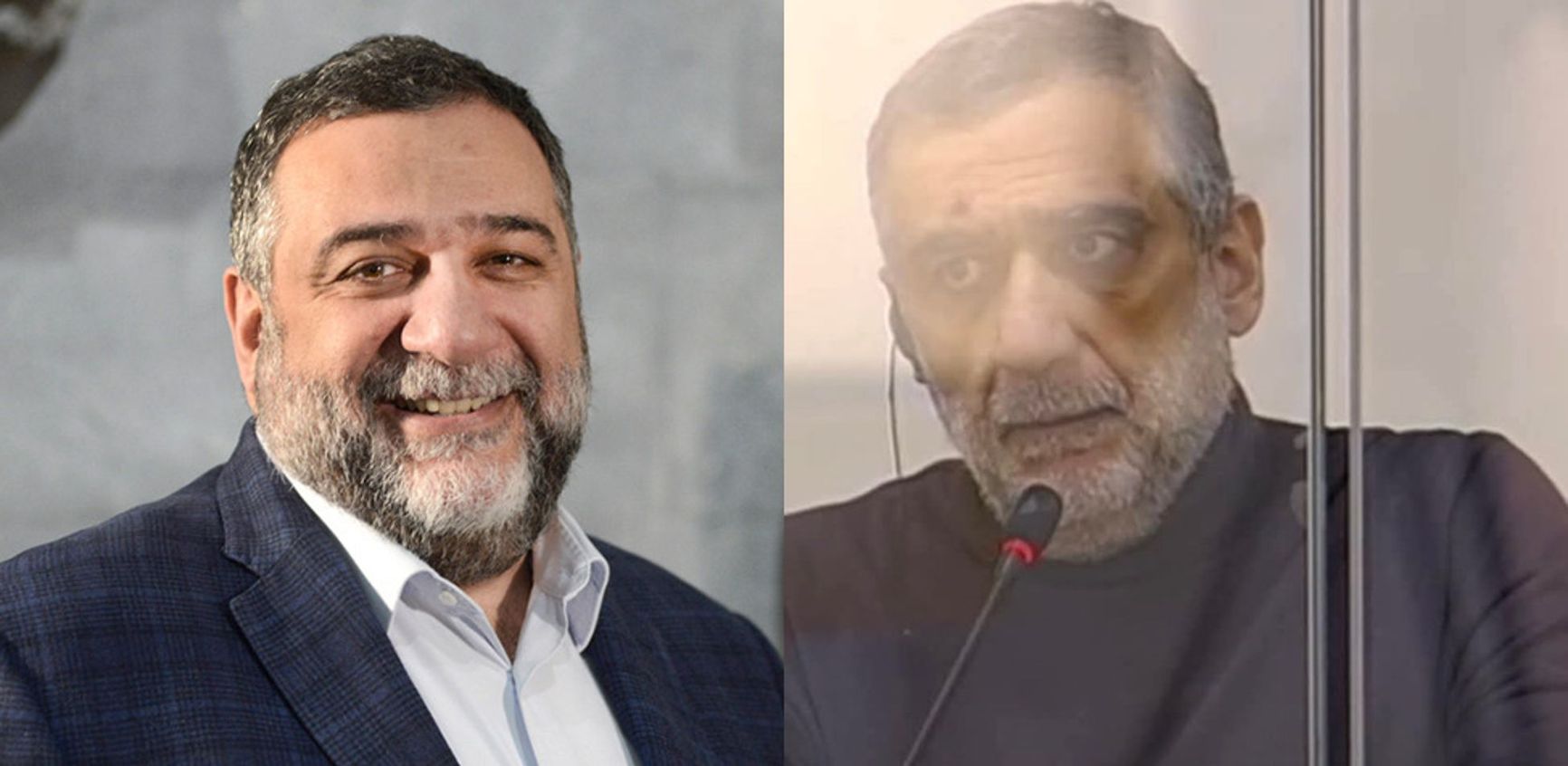 Ruben Vardanyan before captivity and during the hunger strike