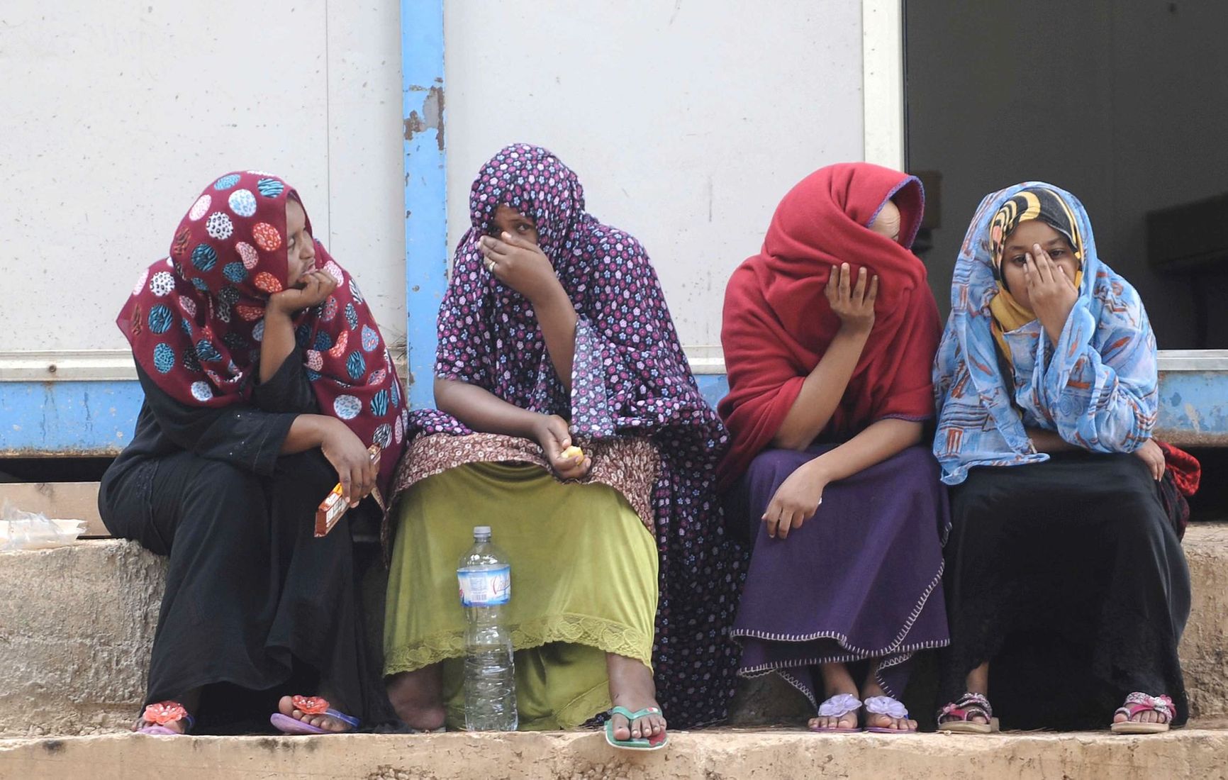 Refugees in Lampedusa, Italy